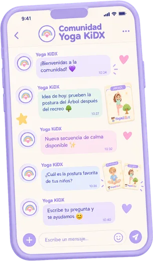 Comunidad Yoga KiDX en el celular